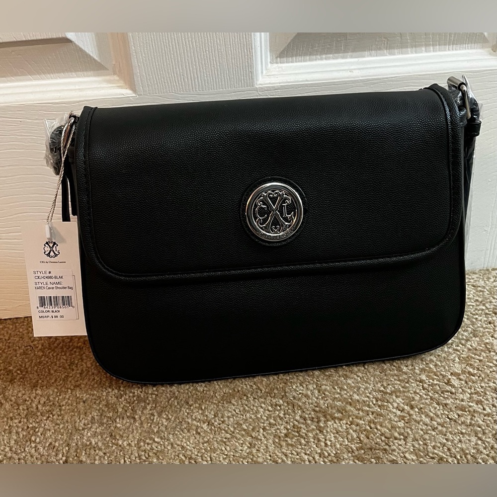 Christian Lacroix-Karen NWT Black Shoulder Bag - Picture 1 of 9